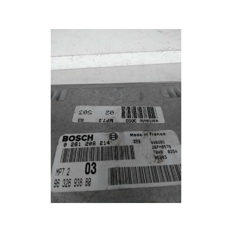 Recambio de centralita motor uce para peugeot 306 berlina 3/4/5 puertas (s2) boulebard referencia OEM IAM 0261206214 9632693880 
