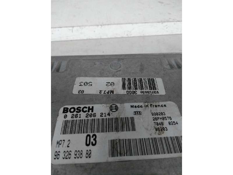 Recambio de centralita motor uce para peugeot 306 berlina 3/4/5 puertas (s2) boulebard referencia OEM IAM 0261206214 9632693880 