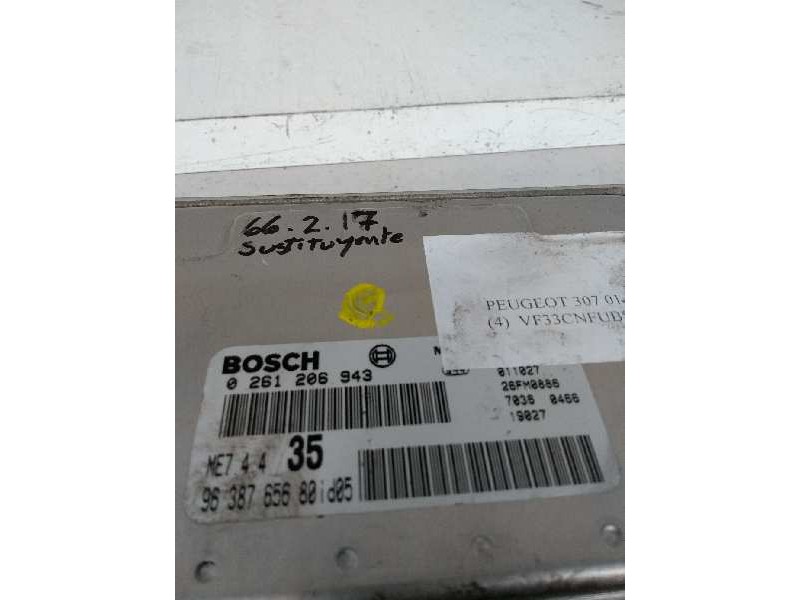 Recambio de centralita motor uce para peugeot 307 (s1) xt referencia OEM IAM 0261206943 9638765680 35