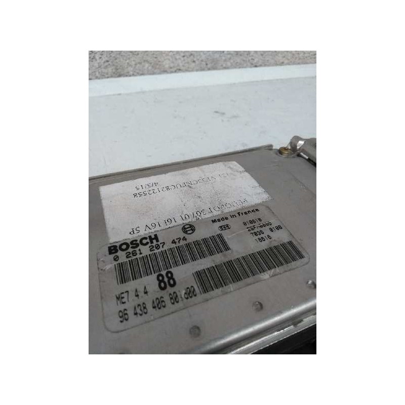 Recambio de centralita motor uce para peugeot 307 (s1) 1.6 16v cat referencia OEM IAM 0261207474 9643840680 88