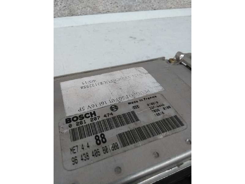 Recambio de centralita motor uce para peugeot 307 (s1) 1.6 16v cat referencia OEM IAM 0261207474 9643840680 88