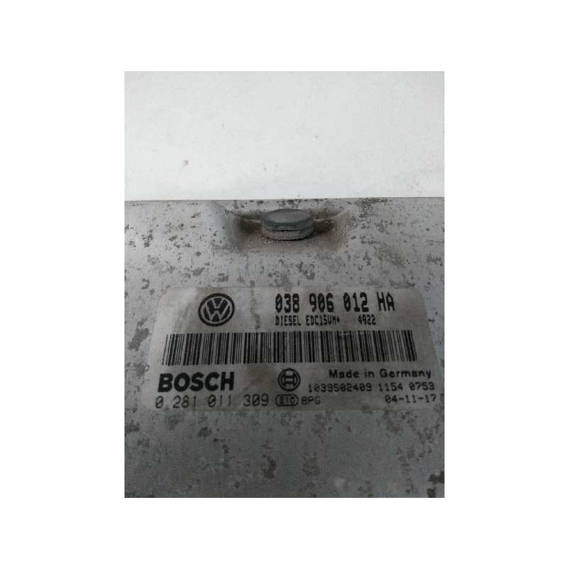 Recambio de centralita motor uce para skoda octavia berlina (1u2) 1.9 tdi referencia OEM IAM 0281011309 038906012HA EDC15VM