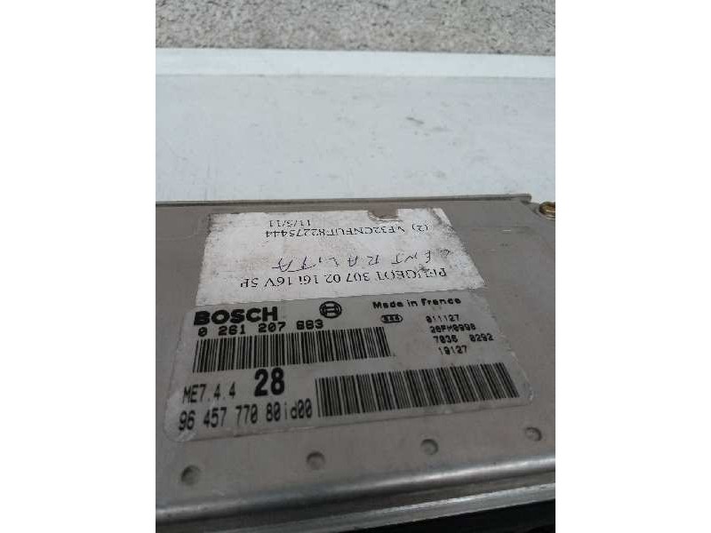 Recambio de centralita motor uce para peugeot 307 (s1) 1.6 16v cat referencia OEM IAM 0261207683 9645777080 28