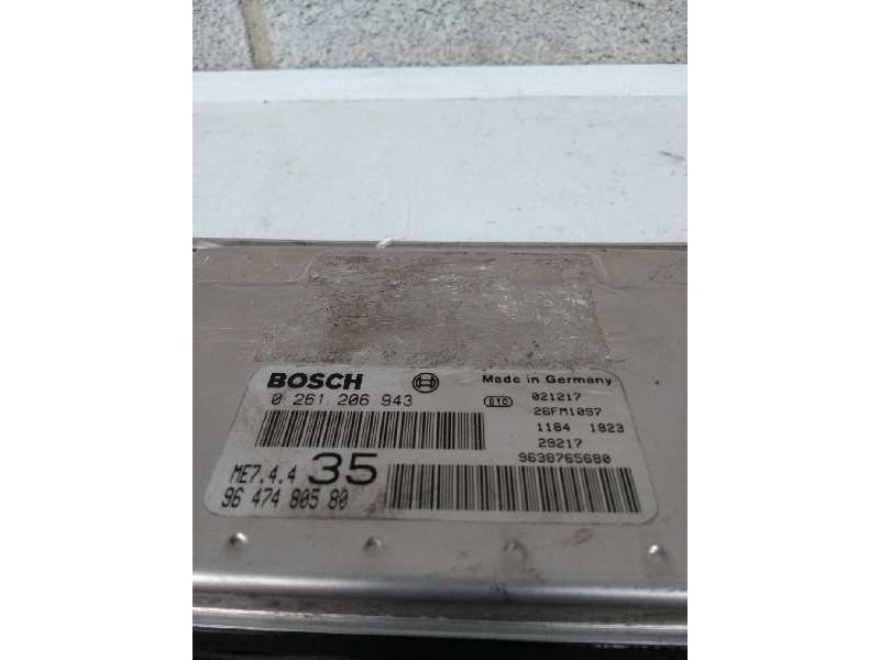 Recambio de centralita motor uce para peugeot 307 (s1) referencia OEM IAM 0261206943 9647480580 35