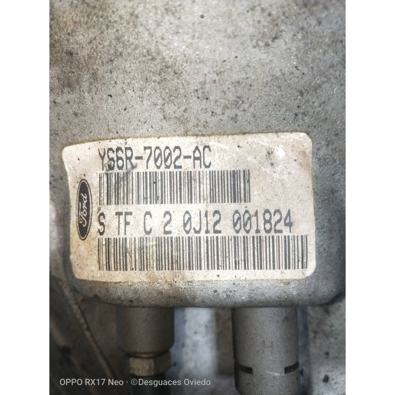Recambio de caja cambios para ford fiesta berlina (dx) referencia OEM IAM YS6R7002AC STFC20J12001824  Recambio de caja cambios para ford fiesta berlina (dx) referencia OEM IAM YS6R7002AC STFC20J12001824