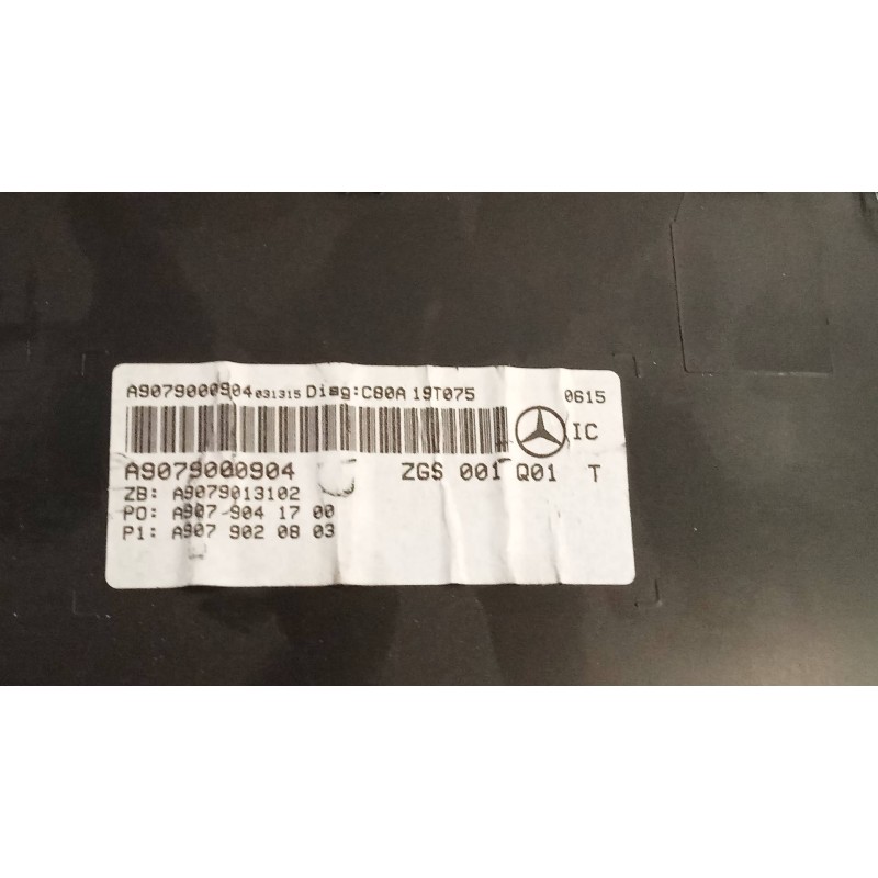 Recambio de cuadro instrumentos para mercedes sprinter iii furgón fwd 211/214 cdi fwd l1 (910.621) referencia OEM IAM A907900090