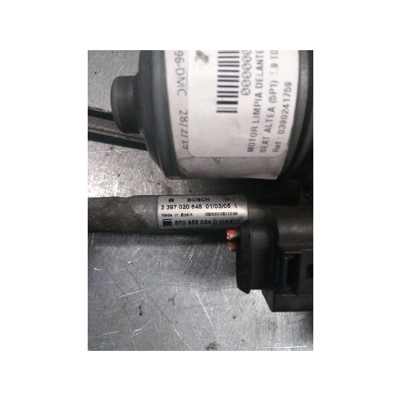 Recambio de motor limpia delantero para seat altea (5p1) 1.9 tdi referencia OEM IAM 0390241759 DERECHO 3397020646 5P0955120A 5P0