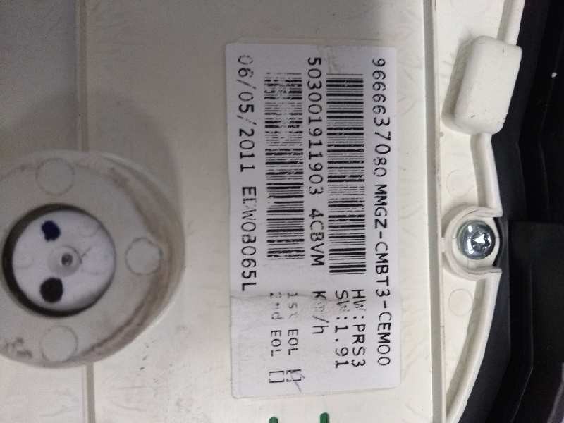 Recambio de cuadro instrumentos para peugeot 206+ 1.4 hdi referencia OEM IAM 9666637080  