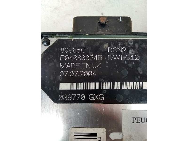 Recambio de centralita motor uce para peugeot partner (s2) referencia OEM IAM R04080034B 9650359580 9650360280 80965C Recambio de centralita motor uce para peugeot partner (s2) referencia OEM IAM R04080034B 9650359580 9650360280 80965C