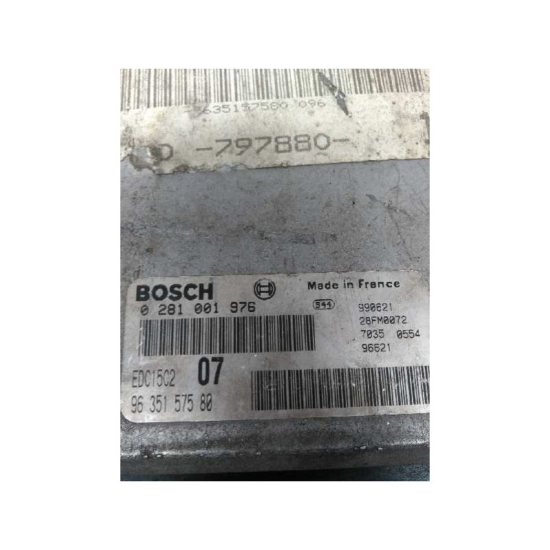 Recambio de centralita motor uce para peugeot 306 berlina 3/4/5 puertas (s2) 2.0 hdi cat referencia OEM IAM 0281001976 963515758