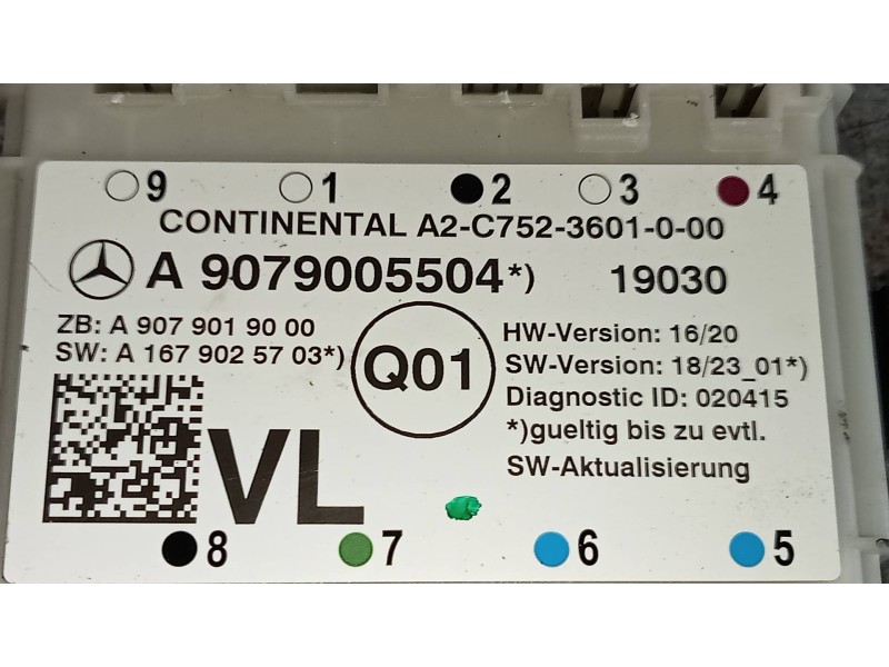 Recambio de modulo electronico para mercedes sprinter iii furgón fwd 211/214 cdi fwd l1 (910.621) referencia OEM IAM A9079005504