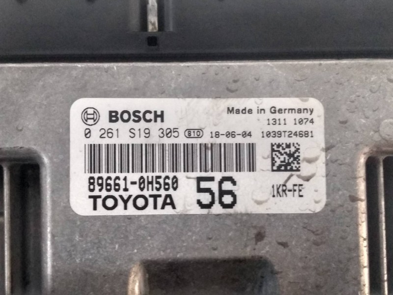 Recambio de centralita motor uce para citroen c1 urban ride referencia OEM IAM 896610H560 0261S19305 