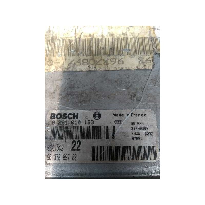 Recambio de centralita motor uce para peugeot 306 berlina 3/4/5 puertas (s2) 2.0 hdi cat referencia OEM IAM 0281010163 903708978