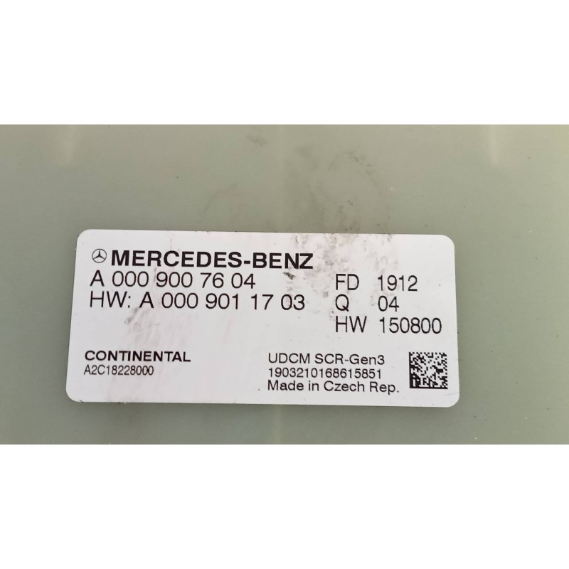 Recambio de modulo electronico para mercedes sprinter iii furgón fwd 211/214 cdi fwd l1 (910.621) referencia OEM IAM A0009007604