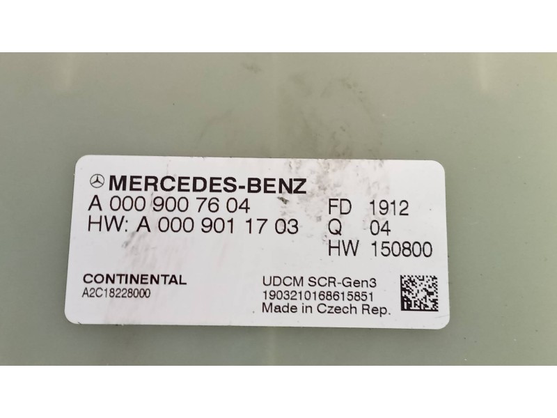 Recambio de modulo electronico para mercedes sprinter iii furgón fwd 211/214 cdi fwd l1 (910.621) referencia OEM IAM A0009007604