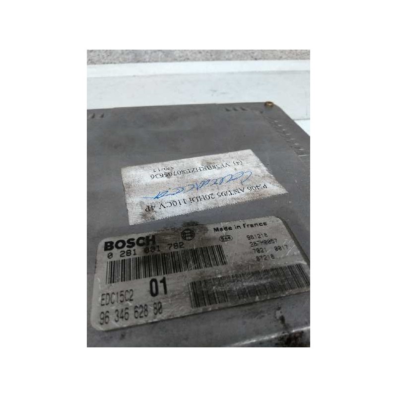 Recambio de centralita motor uce para peugeot 406 berlina (s1/s2) 2.0 hdi referencia OEM IAM 0281001782 9634662880 EDC15C2 01