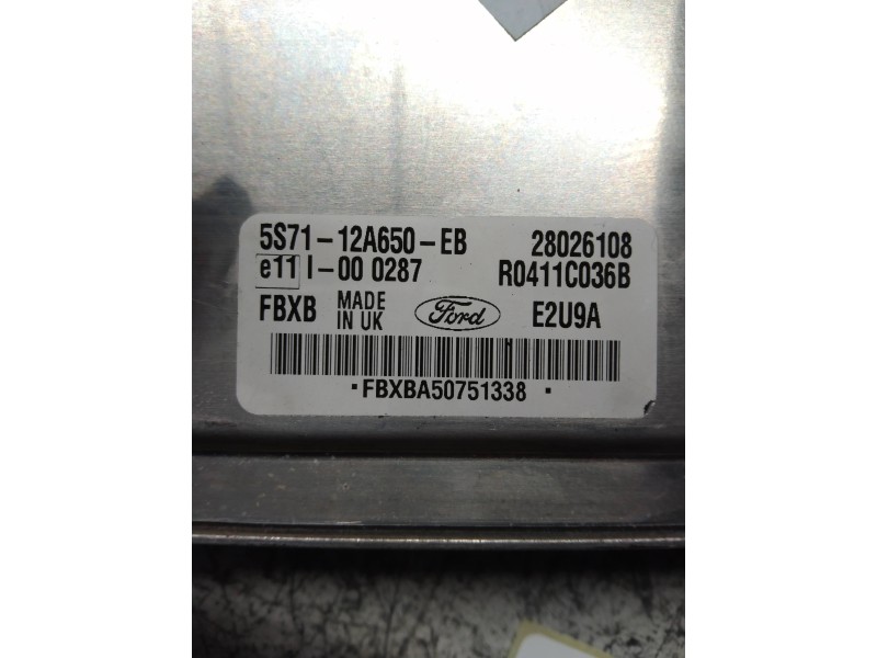 Recambio de centralita motor uce para ford mondeo berlina (ge) ambiente (06.2003) (d) referencia OEM IAM R0411C036B 5S7112A650EB