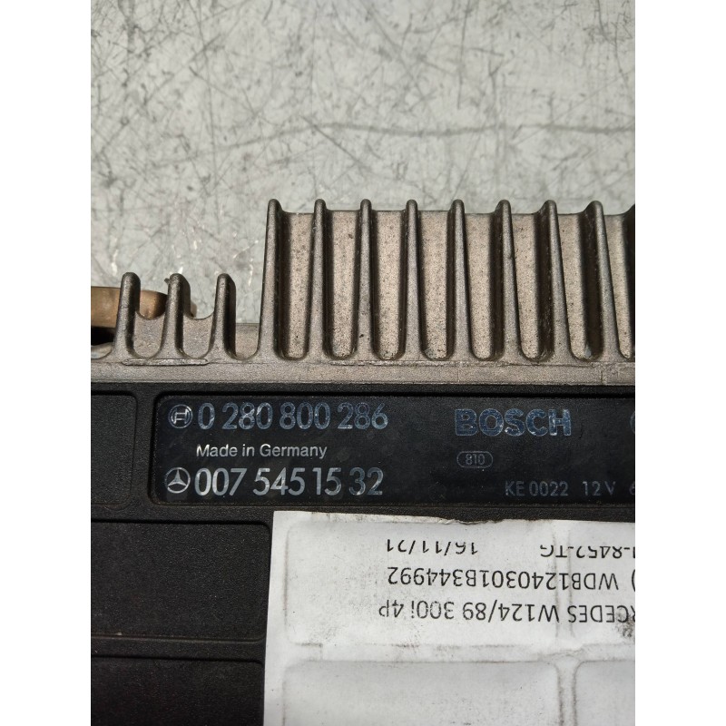 Recambio de centralita motor uce para mercedes clase e (w124) berlina e 300 (124.030) referencia OEM IAM 0280800286 0075451532 