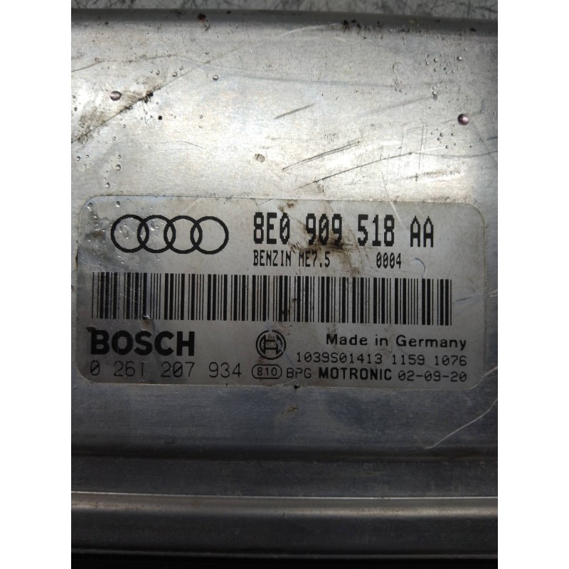 Recambio de centralita motor uce para audi a4 avant (8e) 1.9 tdi (96kw) referencia OEM IAM 0261207934 8E0909518AA 