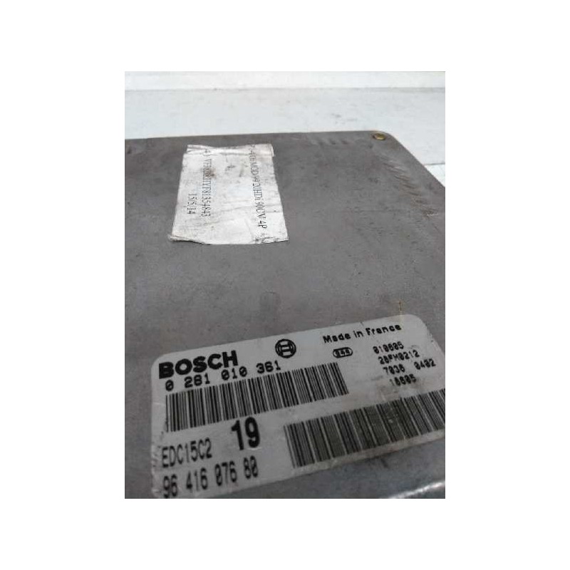 Recambio de centralita motor uce para peugeot 406 berlina (s1/s2) 2.0 hdi cat referencia OEM IAM 0281010361 9641607680 EDC15C2 1 Recambio de centralita motor uce para peugeot 406 berlina (s1/s2) 2.0 hdi cat referencia OEM IAM 0281010361 9641607680 EDC15C2 1