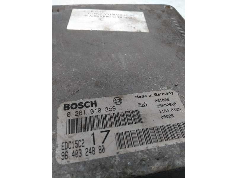 Recambio de centralita motor uce para peugeot expert kombi 2.0 hdi (dw10bted) referencia OEM IAM 0281010359 9640324880 EDC15C2 1