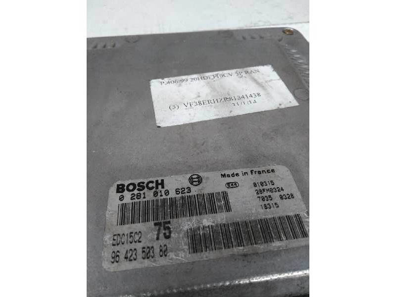 Recambio de centralita motor uce para peugeot 406 break (s1/s2) 2.0 hdi referencia OEM IAM 0281010623 9642350380 EDC15C2 75