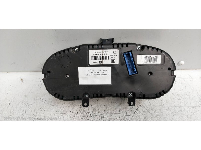 Recambio de cuadro instrumentos para seat ibiza (6j5) 1.9 tdi referencia OEM IAM 6J0920800L A2C63311201 