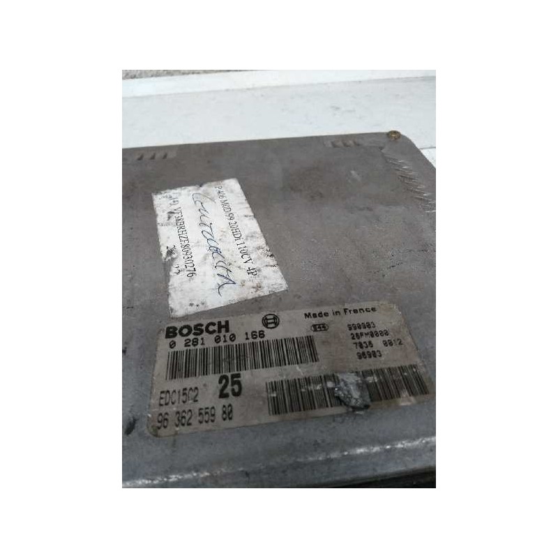 Recambio de centralita motor uce para peugeot 406 berlina (s1/s2) 2.0 hdi referencia OEM IAM 0281010166 9636255980 EDC15C2 25