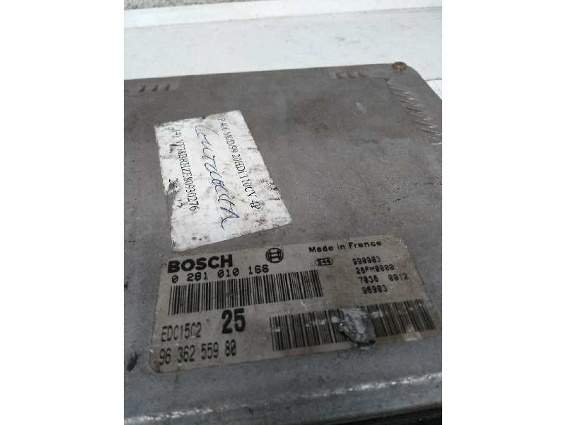 Recambio de centralita motor uce para peugeot 406 berlina (s1/s2) 2.0 hdi referencia OEM IAM 0281010166 9636255980 EDC15C2 25