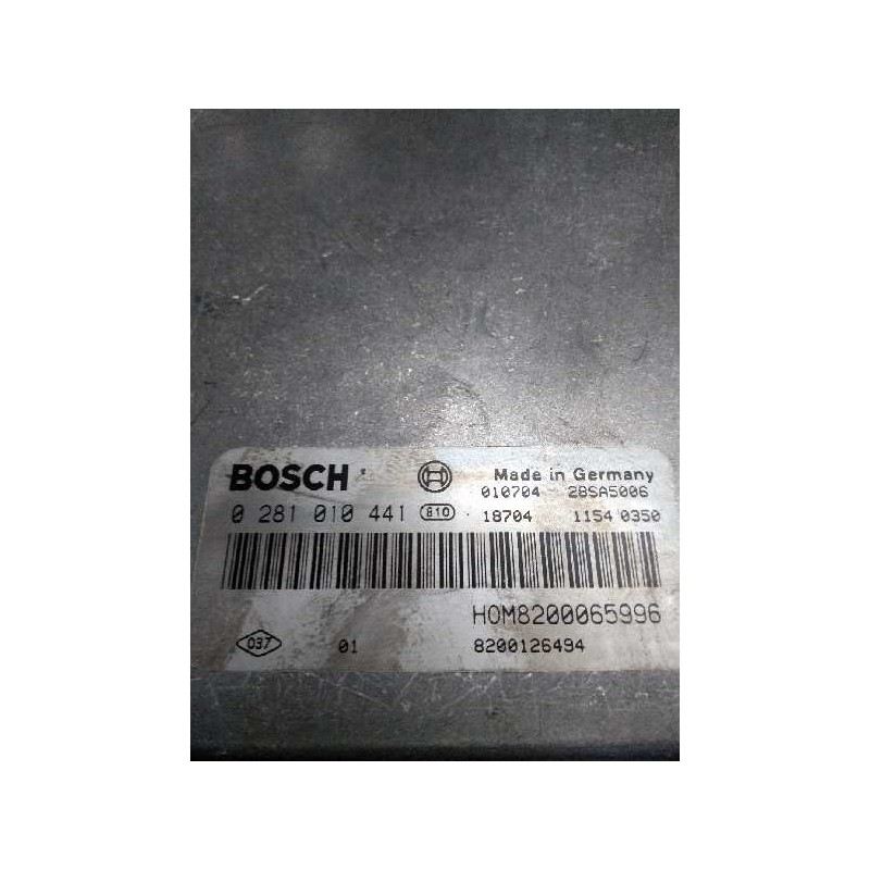 Recambio de centralita motor uce para volvo s40 berlina 1.9 diesel cat referencia OEM IAM 0281010441 HOM8200065996 8200126494 30