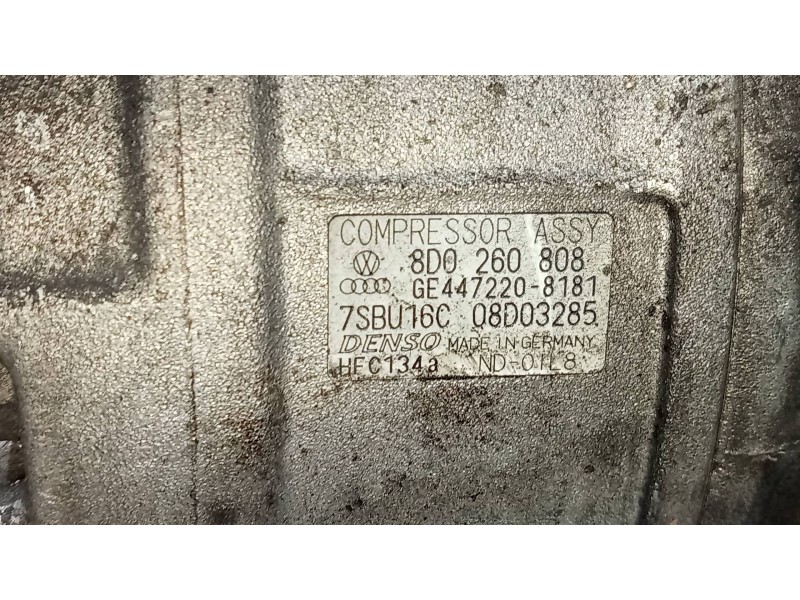 Recambio de compresor aire acondicionado para volkswagen passat berlina (3b3) edition referencia OEM IAM 4472208181 8D0260808 