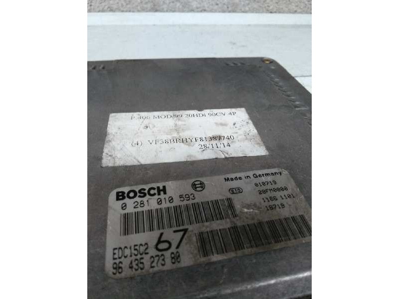 Recambio de centralita motor uce para peugeot 406 berlina (s1/s2) 2.0 hdi cat referencia OEM IAM 0281010593 9643527380 EDC15C2 6 Recambio de centralita motor uce para peugeot 406 berlina (s1/s2) 2.0 hdi cat referencia OEM IAM 0281010593 9643527380 EDC15C2 6
