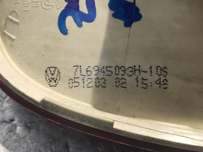 Recambio de piloto trasero izquierdo interior para volkswagen touareg (7la) tdi v10 referencia OEM IAM 7L6945093H  