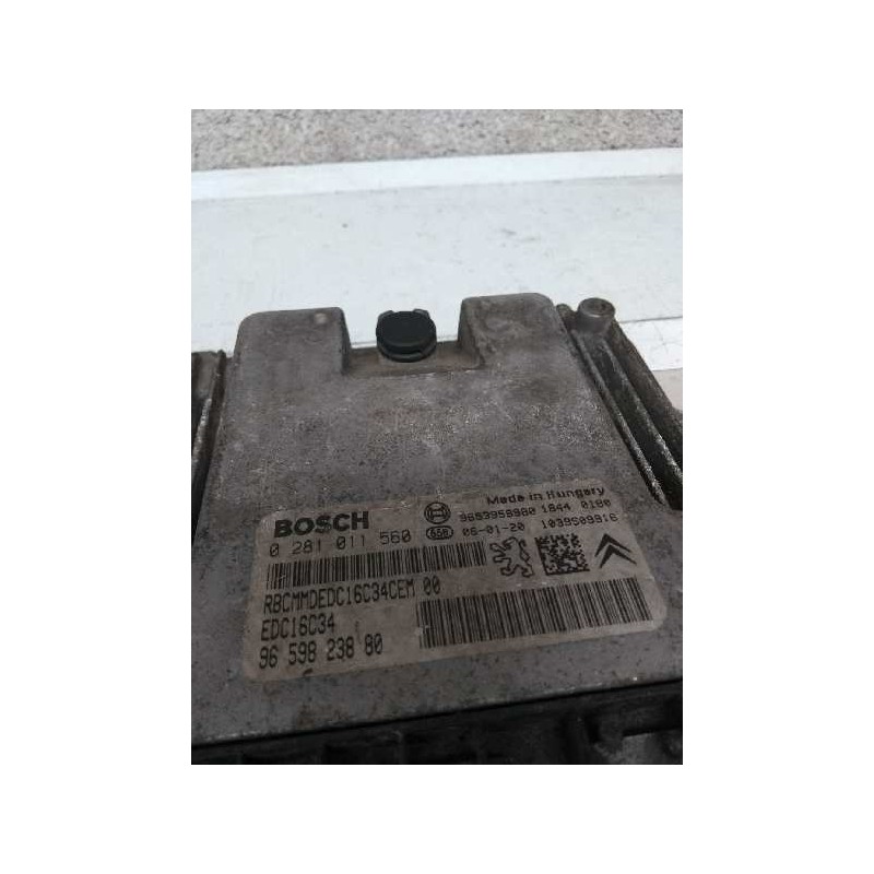 Recambio de centralita motor uce para peugeot 206 sw 1.6 hdi fap cat (9hz / dv6ted4) referencia OEM IAM 0281011560 9659823880 ED