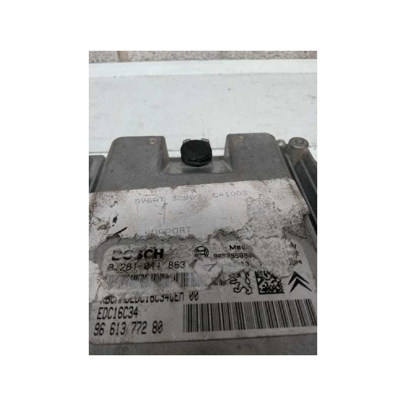 Recambio de centralita motor uce para peugeot 307 (s1) 1.6 16v hdi referencia OEM IAM 0281011863 9661377280 EDC16C34