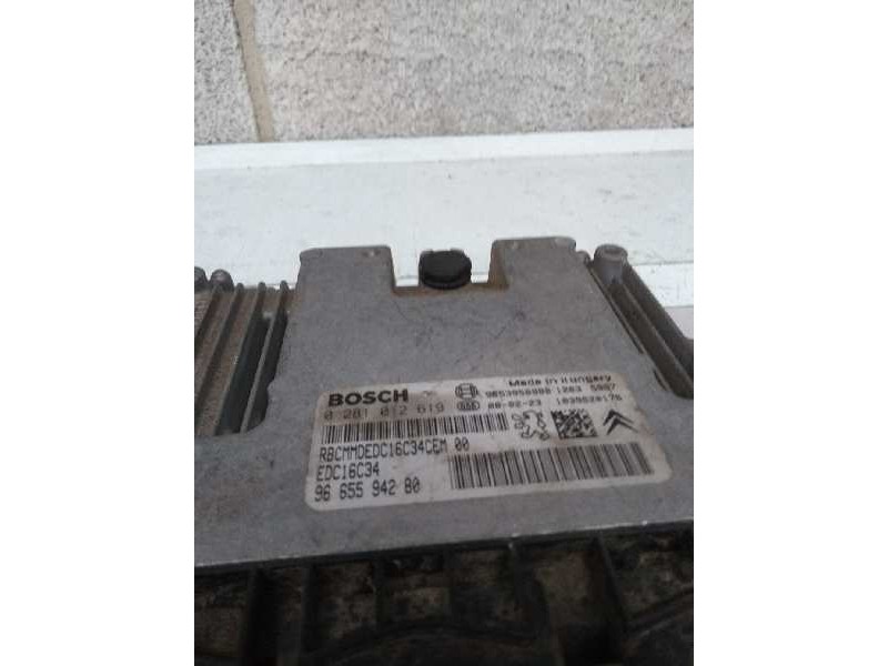 Recambio de centralita motor uce para peugeot partner (s2) referencia OEM IAM 0281012619 9665594280 EDC16C34