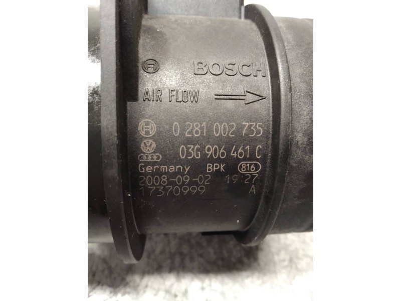 Recambio de caudalimetro para volkswagen golf vi (5k1) advance referencia OEM IAM 0281002735 03G906461C 