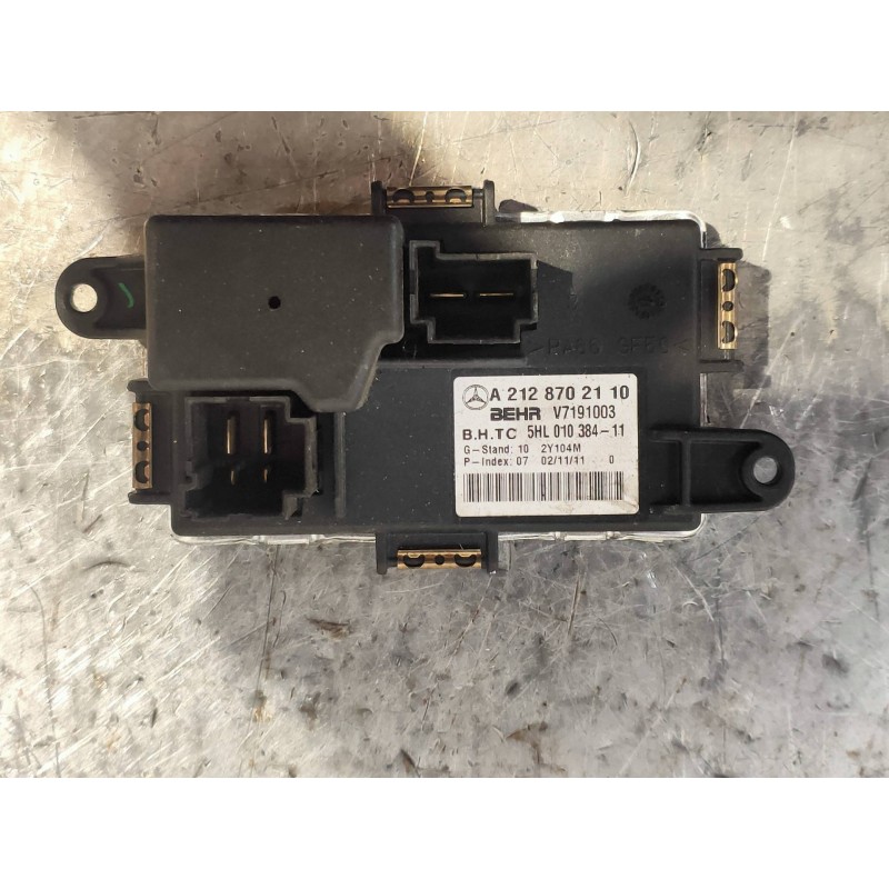 Recambio de resistencia calefaccion para mercedes clase cls (w218) cls 350 cdi be (218.323) referencia OEM IAM A2128702110 V7191