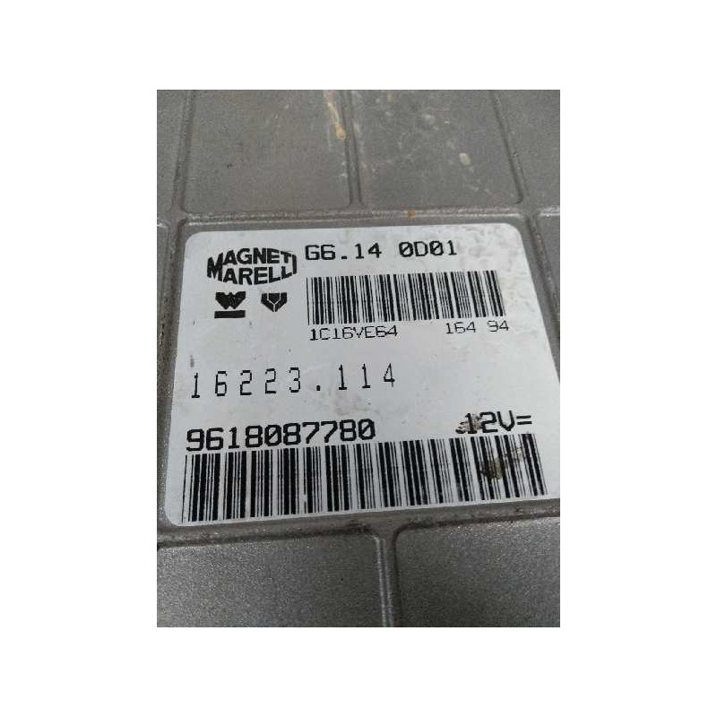 Recambio de centralita motor uce para peugeot 306 berlina 3/5 puertas (s1) 1.4 referencia OEM IAM G6140D01 9618087780 16223114