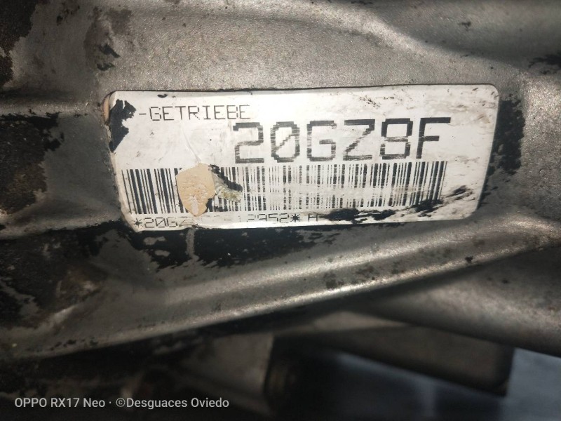 Recambio de caja cambios para peugeot 306 berlina 3/5 puertas (s1) 1.8 cat referencia OEM IAM 20GZ8F  