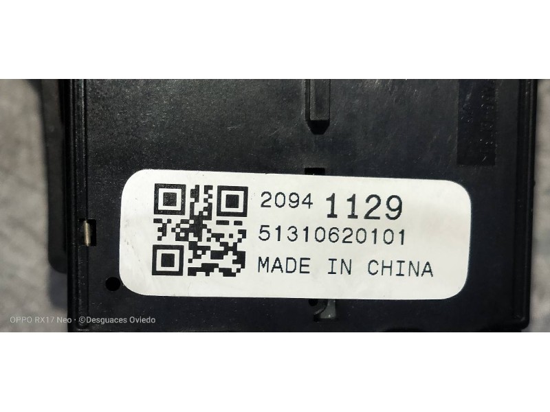 Recambio de mando luces para opel zafira tourer selective referencia OEM IAM 20941129  