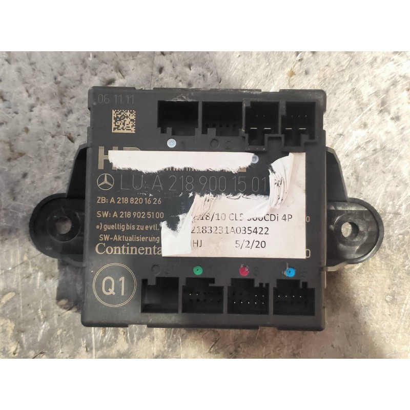 Recambio de modulo electronico para mercedes clase cls (w218) cls 350 cdi be (218.323) referencia OEM IAM A2189001501 A218820162