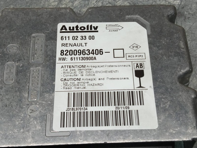 Recambio de kit airbag para renault clio grandtour exception referencia OEM IAM 611023300 8200963406 611130900A