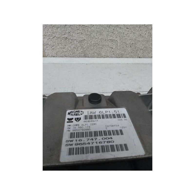 Recambio de centralita motor uce para peugeot 307 cc (s1) 2.0 16v cat referencia OEM IAM IAW6LP151 9654792980 16560174 965471678