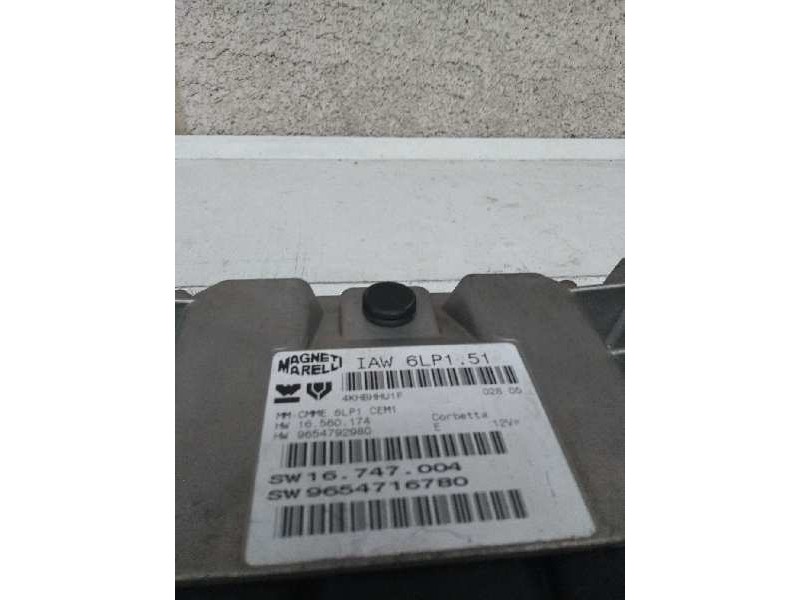 Recambio de centralita motor uce para peugeot 307 cc (s1) 2.0 16v cat referencia OEM IAM IAW6LP151 9654792980 16560174 965471678