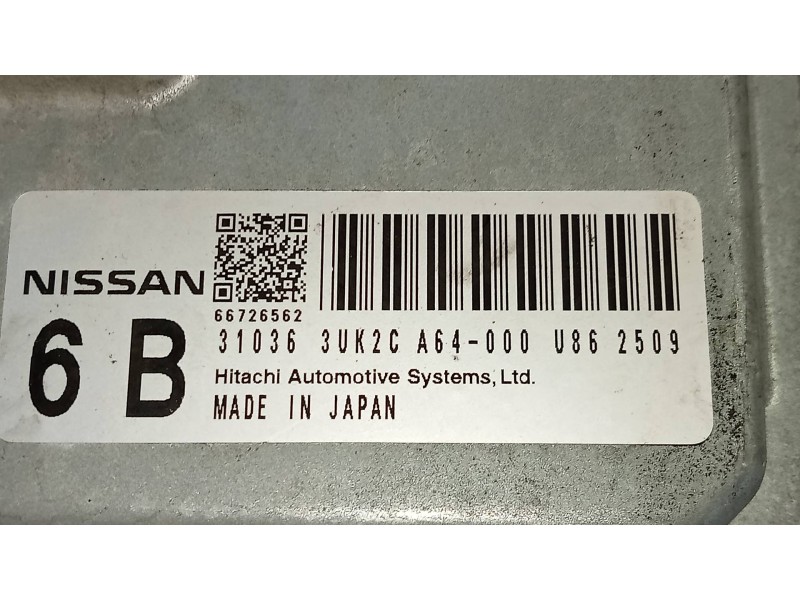 Recambio de centralita cambio automatico para nissan qashqai+2 (jj10) tekna 4x4 referencia OEM IAM 310363UK2C 6B 3UK2CA64000