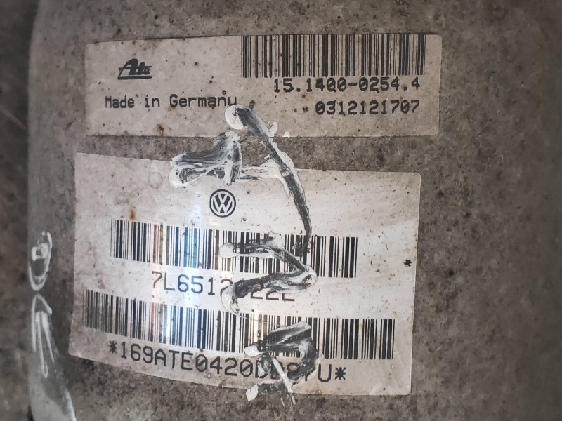 Recambio de amortiguador trasero derecho para volkswagen touareg (7la) tdi v10 referencia OEM IAM 7L6512022L 15140002544 