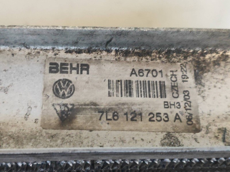 Recambio de radiador agua para volkswagen touareg (7la) tdi v10 referencia OEM IAM 7L6121253A A6701 