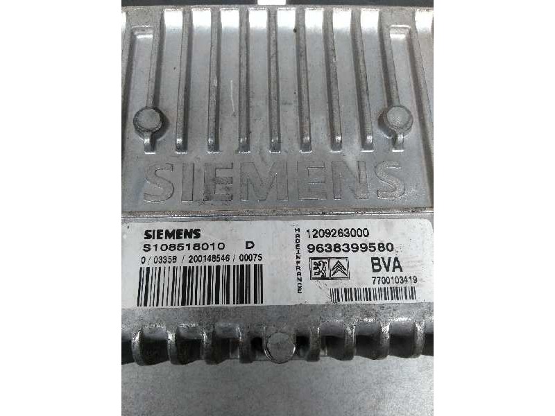 Recambio de centralita cambio automatico para peugeot 206 berlina referencia OEM IAM S108518010D 9638399580 1209263000 770010341