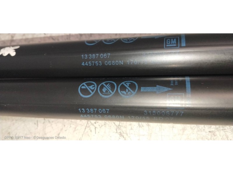 Recambio de amortiguadores maletero / porton para opel zafira tourer selective referencia OEM IAM 13387067  